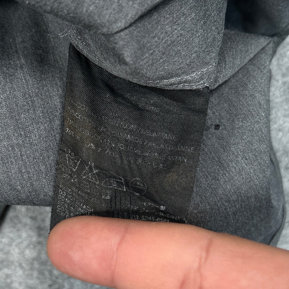 Prada Button Up Shirt Mens 41/16 Gray Long Sleeve‎ Made In Italy Luxury Designer - Picture 11 of 15